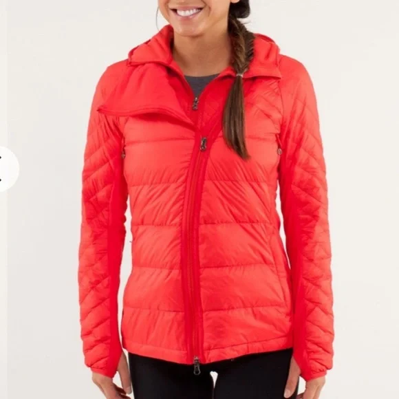 RELISTED.  NWT Lululemon RUN: What The Fluff Jacket Love Red 8 - Picture 2 of 15